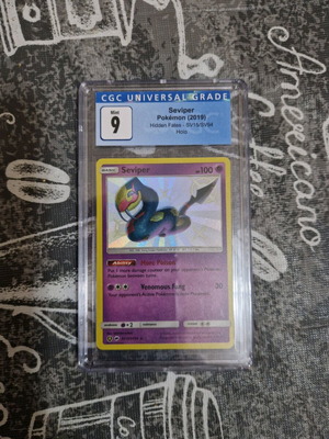 Κάρτα Seviper Pokemon (2019) Hidden Fates SV15/SV94 holo καινούργια