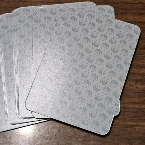 WWF playing cards with endangered species illustrations like new, set of 2