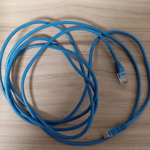 Equip UTP Cat5e 3m used, blue cable
