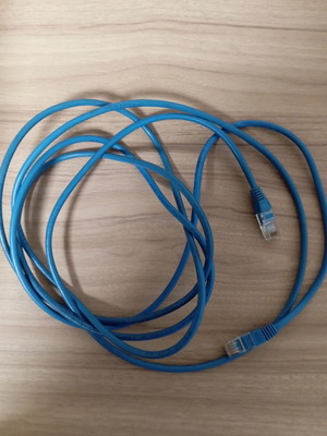 Equip UTP Cat5e 3m used, blue cable