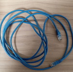 Equip UTP Cat5e 3m used, blue cable