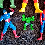  Hulk-Captain america-Spider man - Super man-