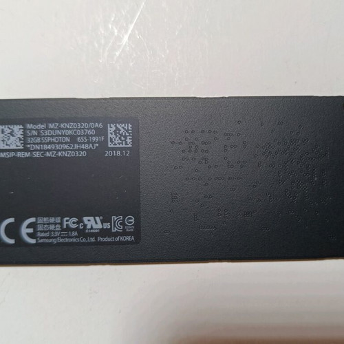 Samsung NVMe 32GB used, functional, from iMac Fusion
