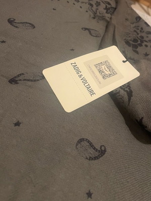 Zadig & Voltaire ZV Nuage Nano Cashmere Scarf new gray