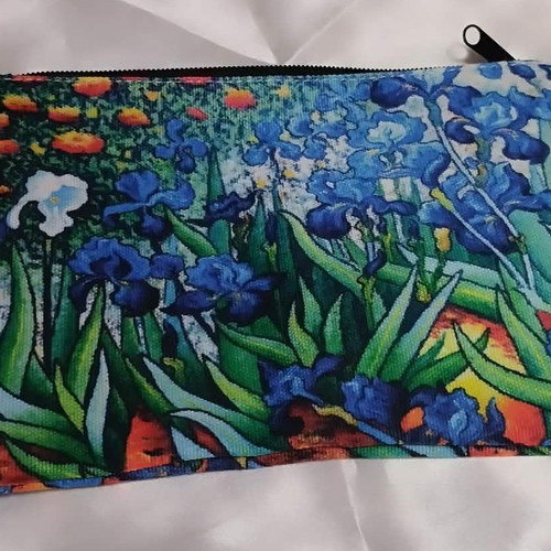 Van Gogh "Irises" Cosmetic Bag new multicolor