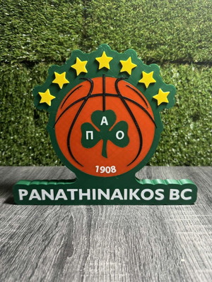 Συλλεκτικό σήμα Παναθηναϊκού BC Euroleague Winners 2024 με 7 αστέρια