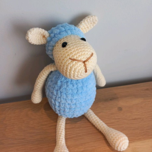 Amigurumi sheep doll new, handmade knitted 27 cm