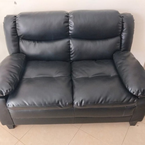Leatherette sofa set, 3-seater and 2-seater