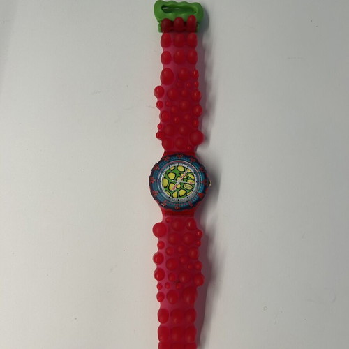 Swatch Scuba 200 C-Monsta wristwatch like new, colorful strap