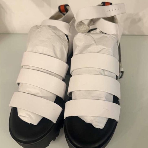 Tommy Jeans platform sandals, black and white