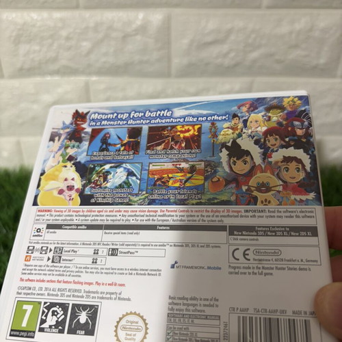 Monster Hunter Stories Nintendo 3DS game used, excellent condition