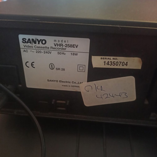 Sanyo VHS Video Player Recorder