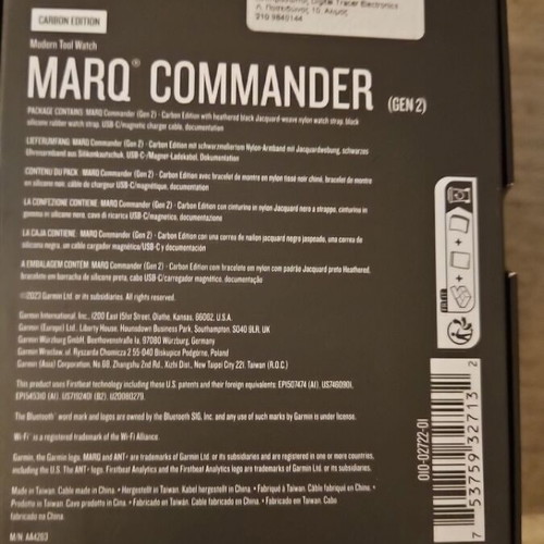 Garmin Marq Commander Carbon Edition smartwatch like new