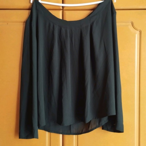 Long-sleeve blouse black size M 38 10 like new, airy with transparencies