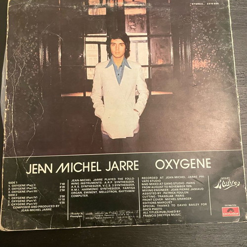Jean Michel Jarre Oxygene βινύλιο μεταχειρισμένο