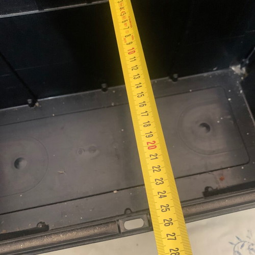 Large plastic toolbox like new with removable compartments