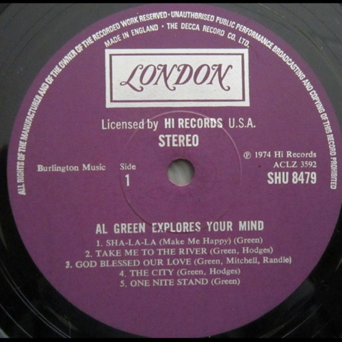 Al Green Explores Your Mind vinyl LP album
