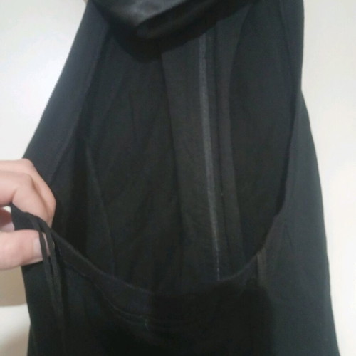 Zic Zac dress open back with hood like new, black, size S