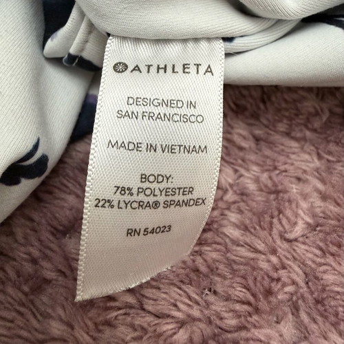 Athleta Blue Floral 7/8 Women's Leggings like new