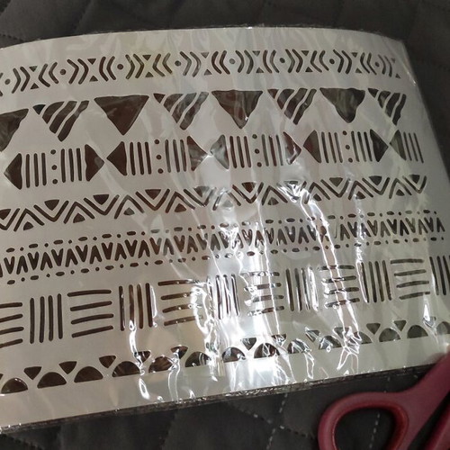 Stencil size A4 new, flexible translucent plastic