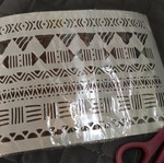 Stencil size A4 new, flexible translucent plastic