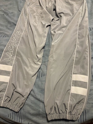 Lacoste pants new, size M, white and gray