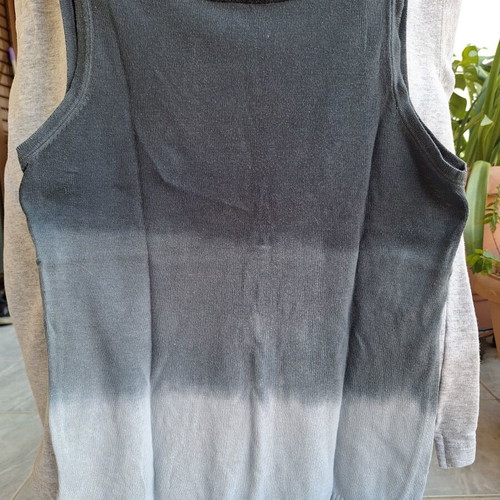 Replay vintage sleeveless top used, cotton, small, grey ombre