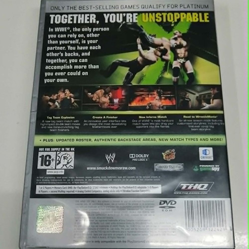 WWE SmackDown vs. Raw 2009 Platinum PS2 game used, English