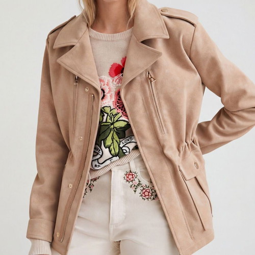 Desigual jacket like new, size Small, beige