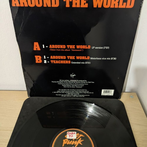 Daft Punk Around The World 12" vinyl record used, electronic