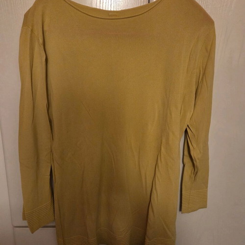 Yellow spring blouse used, size small with buttons on back