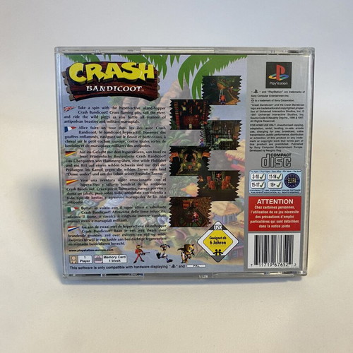 Crash Bandicoot PlayStation 1 PS1 complete English like new