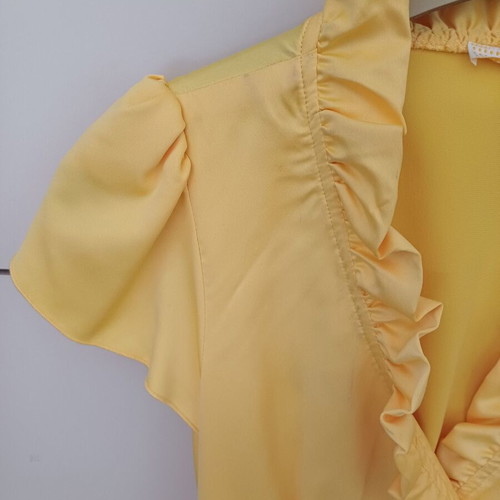 Ysatis short-sleeve top like new, yellow, size small