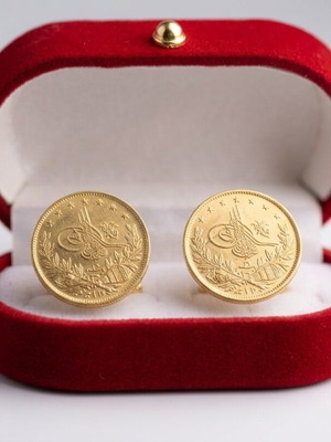 Cufflinks 100 kurush gold plated 22k used