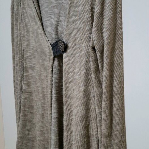 Beige A.L.E. cardigan like new with hood, size M