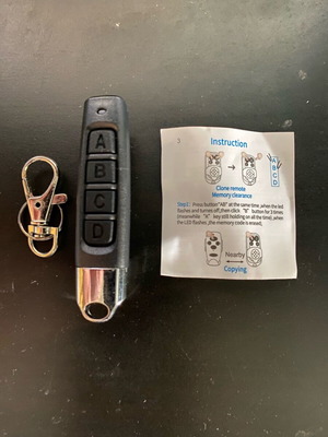 433 MHz Garage Door Remote Control 4-Button New