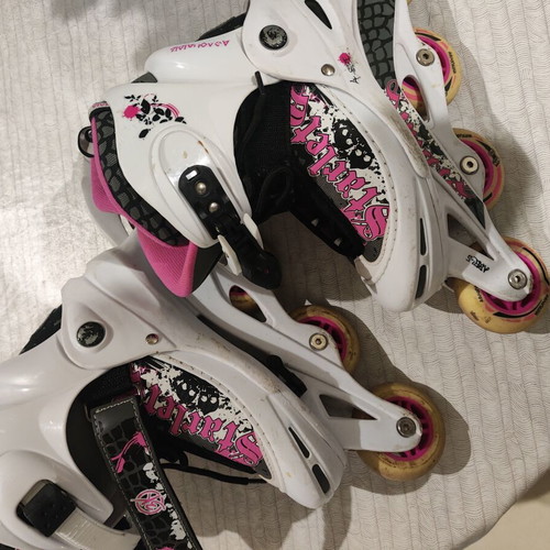Athlopaidia Inline Adjustable Rollers for Girls like new, size 34-37