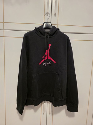 Jordan black hoodie like new, size L