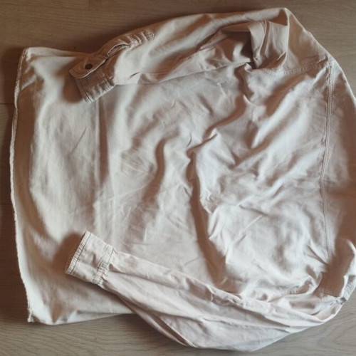 Men's cotton winter shirts size L, like new, beige and blue, set of two