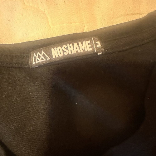 No Shame men's T-shirt black size M, like new