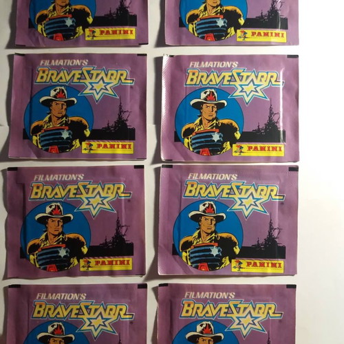 BRAVESTARR PANINI 1987 (9) PIECES PACKAGE