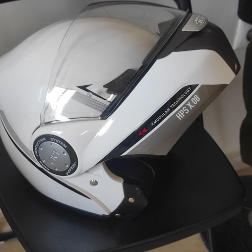 Givi Modular HPS X.08 Flip Up Motorcycle Helmet like new, white