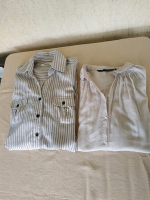 Shirts like new, striped Bershka S and Zara XS gift