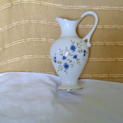 Limoces porcelain jug used with painting 20 cm height