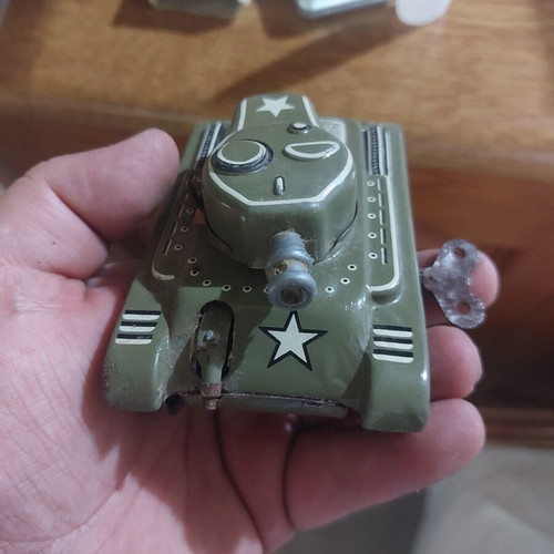 Gama W.Germany 1950 Tin Wind-Up Toy used with wear
