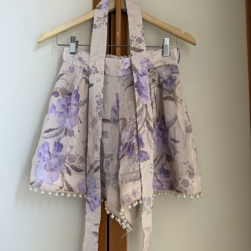 Zini shirt and shorts set like new, beige and multicolor
