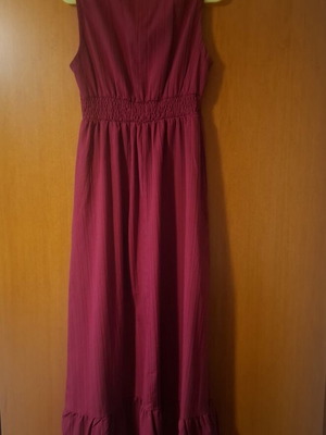 Long dress like new, airy burgundy red color, size M