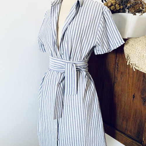 Striped Philosophy summer dress new, white and blue, size S