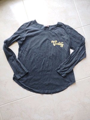 Black cotton blouse size M like new