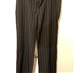  Μαύρο με ρίγα κάθετη καλό παντελόνι M&S. size 14 medium.